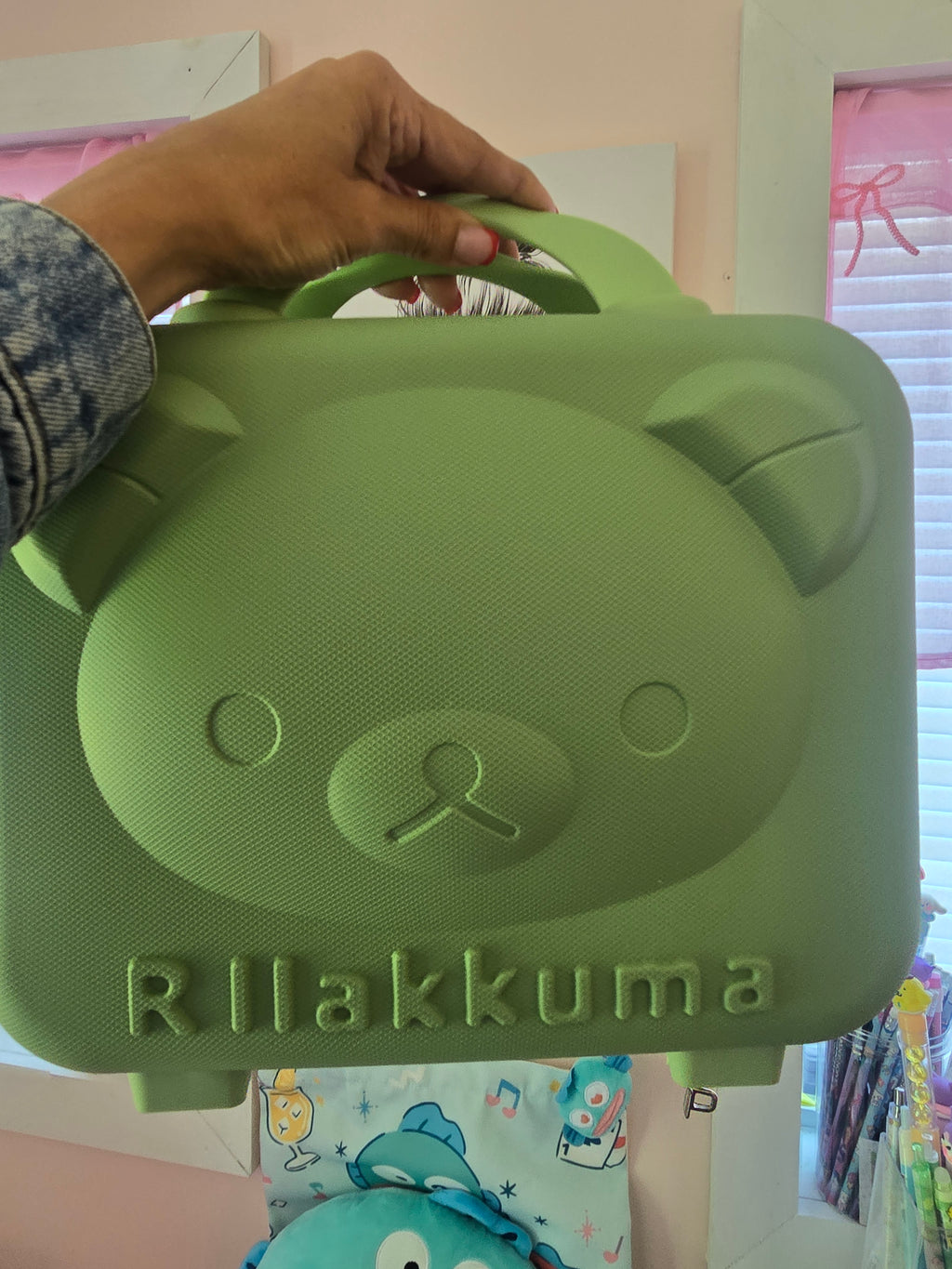 Rilakkuma Carry-On Cosmetic & Travel Case 💚