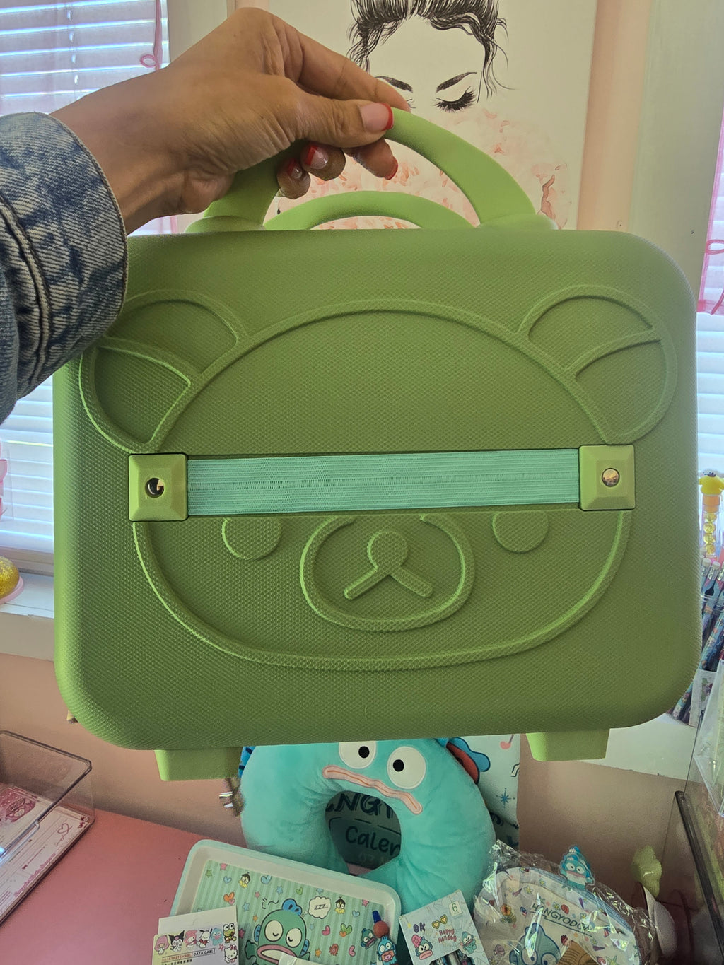 Rilakkuma Carry-On Cosmetic & Travel Case 💚